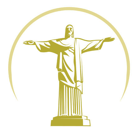 rio de janeiro christのイラスト素材
