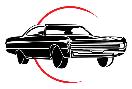 Old Car Symbolのイラスト素材