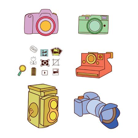 cameraのイラスト素材