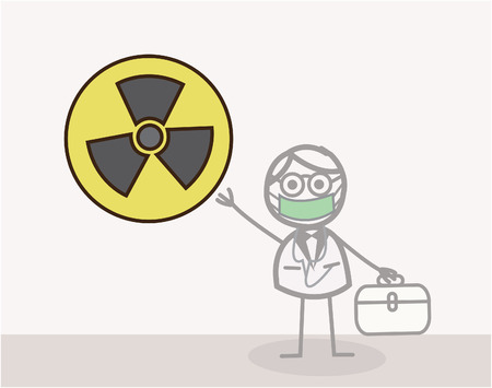 Scientist Radioactive Symbolのイラスト素材