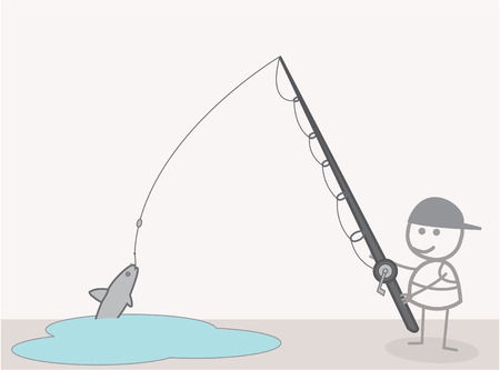 Fishing manのイラスト素材