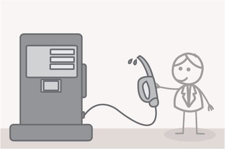 Gas Stationのイラスト素材