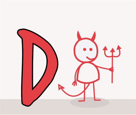 D for Devilのイラスト素材