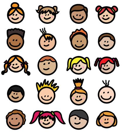 Children Headのイラスト素材