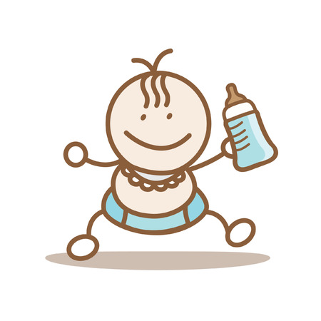 First step babyのイラスト素材
