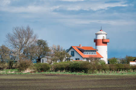 Lighthouse Hou Fyr on the island Langeland, Denmark