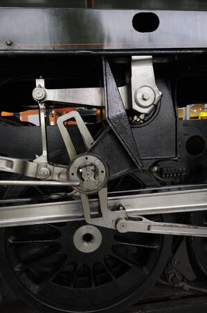 Steam locomotive drive wheel.の写真素材