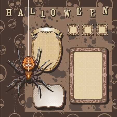 halloween scrapbooking kitのイラスト素材