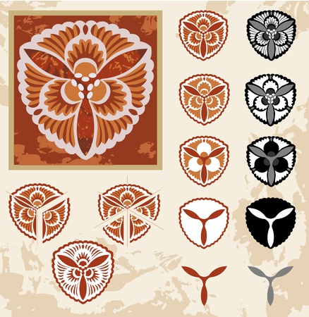 flower logo or iconのイラスト素材