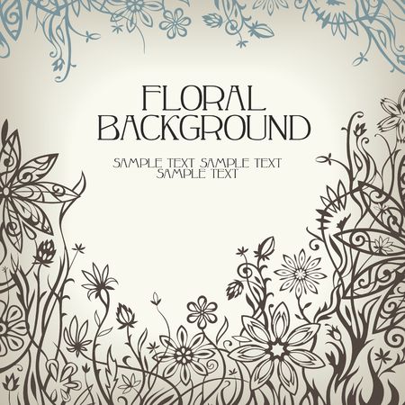 floral backgroundのイラスト素材