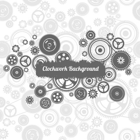 seamless black and white mechanism  background, vectorのイラスト素材