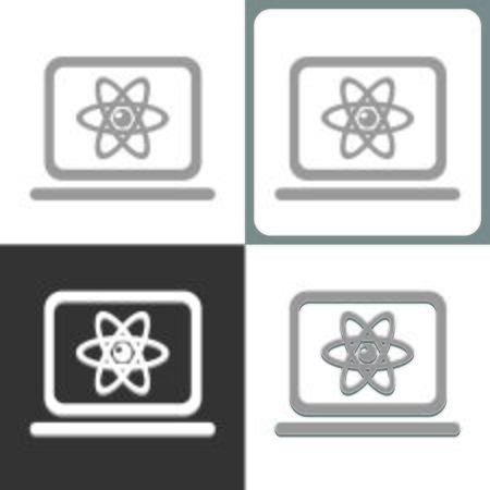laptop icon, vector illustrationのイラスト素材