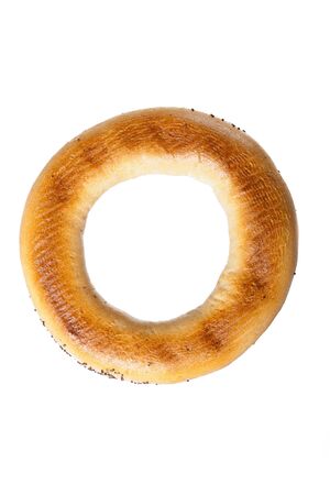 Bagel isolated on white backgroundの写真素材