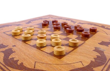 Game checkers from tree. Angular foreshortening