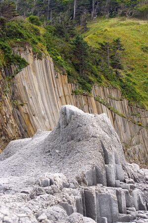 Cape Stolbchatyy. Kurily,island Kunashir  の写真素材