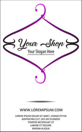Fashion shop logo - Clothes hanger logo vector set design.
illustration of a minimalist logo design can be used for women's clothing products, symbols, online shop, boutiqueのイラスト素材