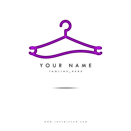 illustration of a minimalist logo design can be used for women's clothing products, symbols, signs, online shop logos, special clothing logos, boutiqueのイラスト素材