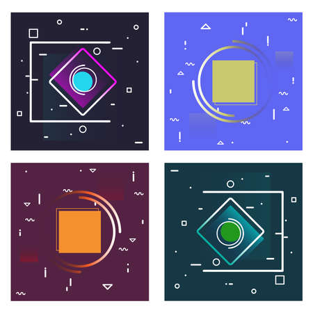 Retro style abstract background illustration design can be used for wallpapers, backgrounds, layouts, wall stickersのイラスト素材