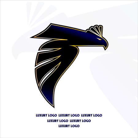 The logo design for an eagle theme companyのイラスト素材