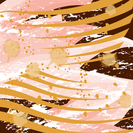 colorful concept of circles, lines, shapes. textured, abstract background of graphic design elementsのイラスト素材
