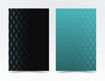 geometric shapes, in a minimalist style. Abstract line in the form of waves for advertising. business design, brochure covers, banner. Blue, black vector banner, poster. EPS 10のイラスト素材