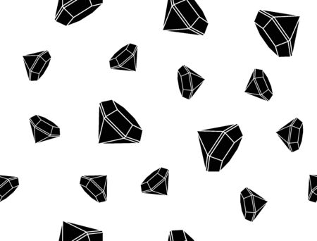 seamless texture . black and white geometric pattern of primitive shapes in a minimalist style. gradient, luxury Diamond isolated on white background. dynamic pattern. the subtle backgroundのイラスト素材