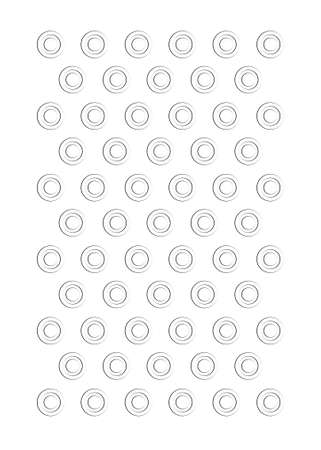 abstract pattern of geometric shapes (circle, line). modern element: in the style of a one line. memphis wallpaper, minimalism. for print, sale, banner. vector art illustrationのイラスト素材