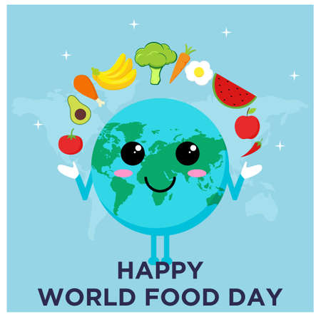 Flat design of World Food Dayのイラスト素材