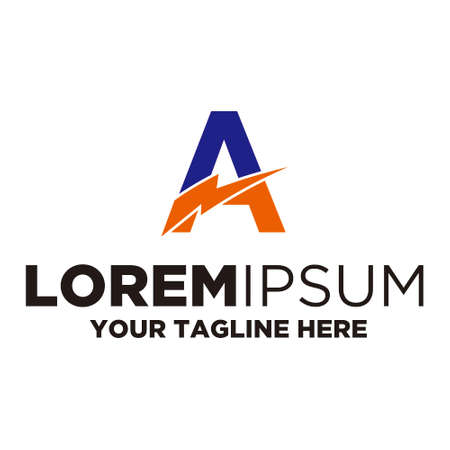 Letter A Energy Logoのイラスト素材