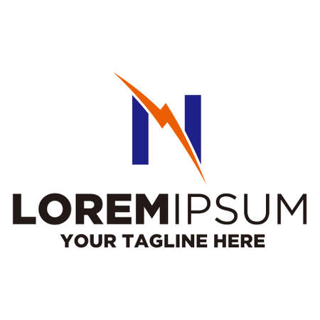 Letter N Energy Logoのイラスト素材