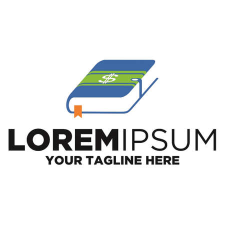 Wallet Book Logo illustrationのイラスト素材