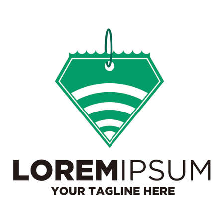 travel wireless logo templateのイラスト素材