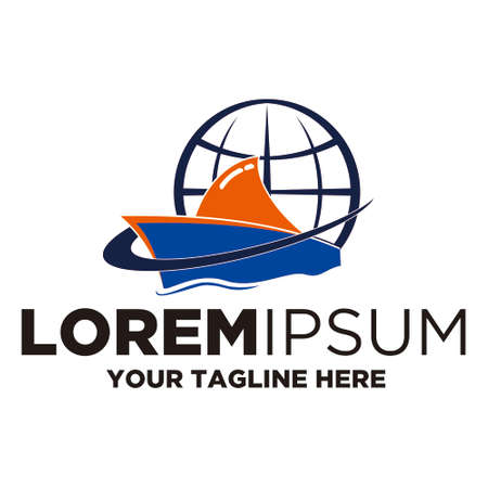 Travel Globe Logo Templateのイラスト素材