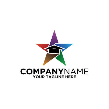 Star Education Logo templateのイラスト素材