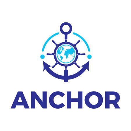 anchor, vector logo illustration.のイラスト素材