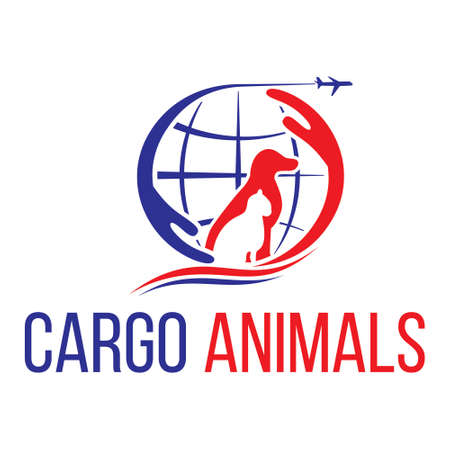 cargo animal, vector logo illustration.のイラスト素材