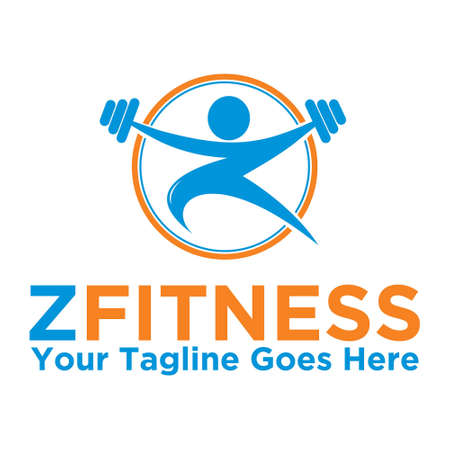 z fitness, vector logo illustration.のイラスト素材