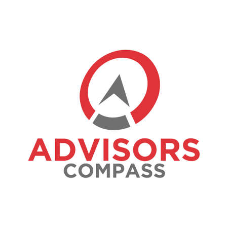 advisors compass, vector logo illustration.のイラスト素材