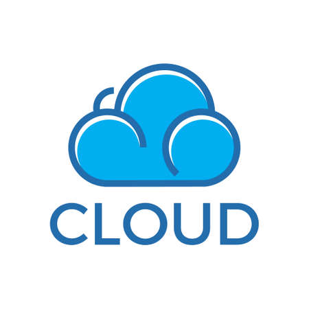 cloud, vector logo illustration.のイラスト素材