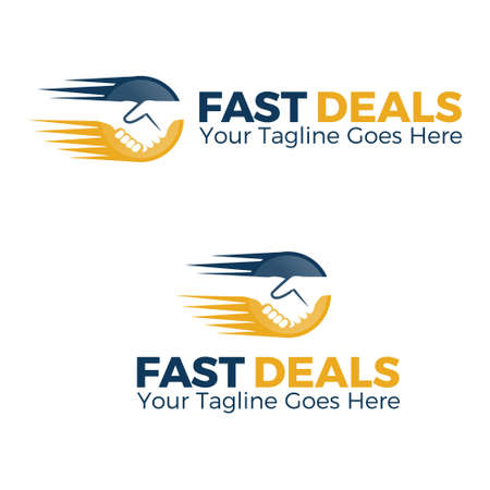 fast deals, vector logo illustration.のイラスト素材