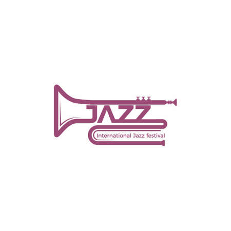 Jazz Music instrument logo designのイラスト素材