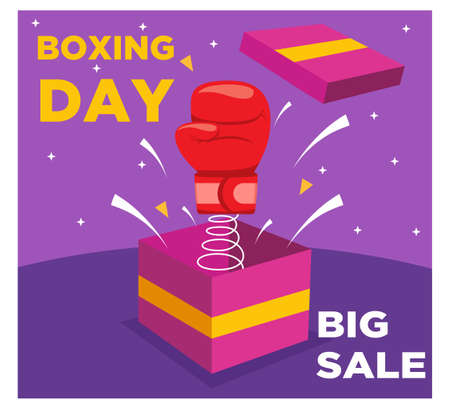 Special offer Boxing Day Sale in flatのイラスト素材