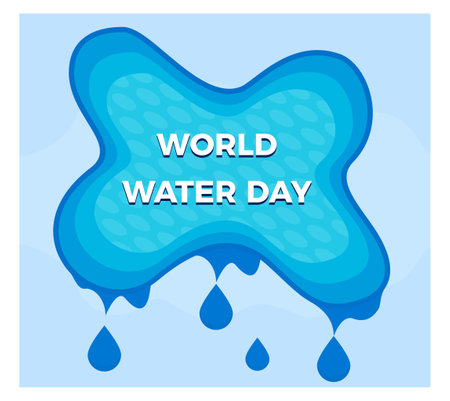 World Water Day concept vectorのイラスト素材