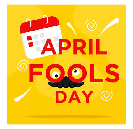 April Fools Day Flat Designのイラスト素材