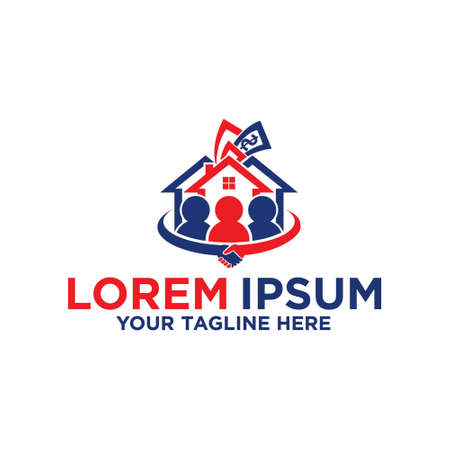 Sell or buy Property, Mortgage logoのイラスト素材