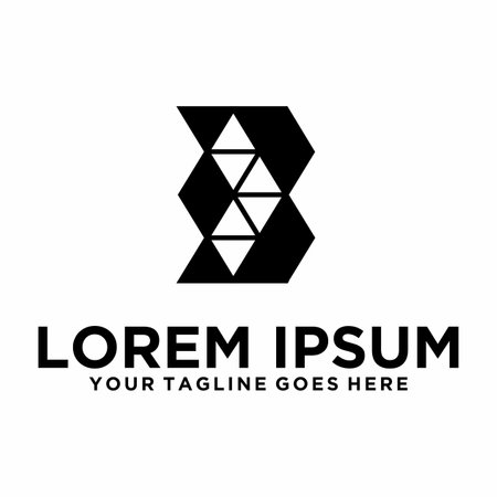 Home Builder architect letter B logoのイラスト素材