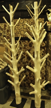hanger made from wood for clothの写真素材