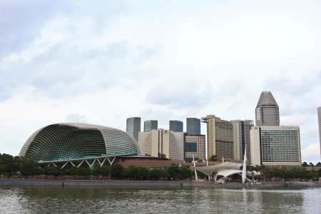 the esplanade in the singaporeのeditorial素材