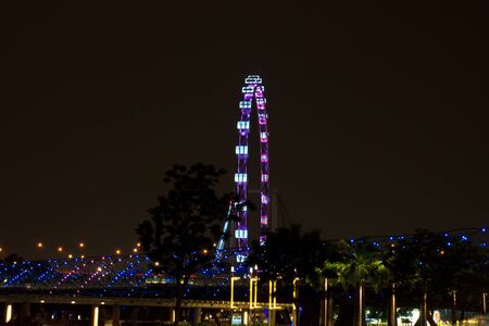 singapore flyer that biggest in the worldの写真素材