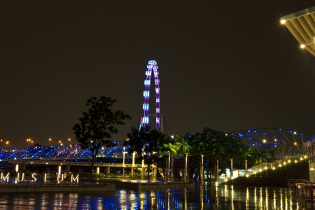 singapore flyer that biggest in the worldの写真素材